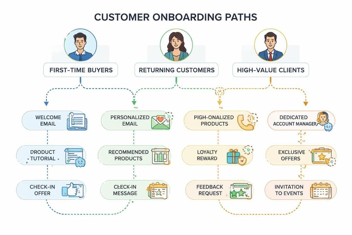 Segmented onboarding workflows
