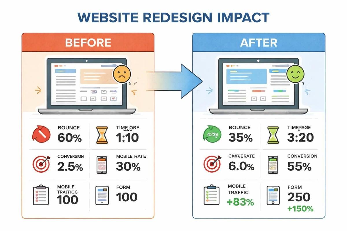 Website performance metrics