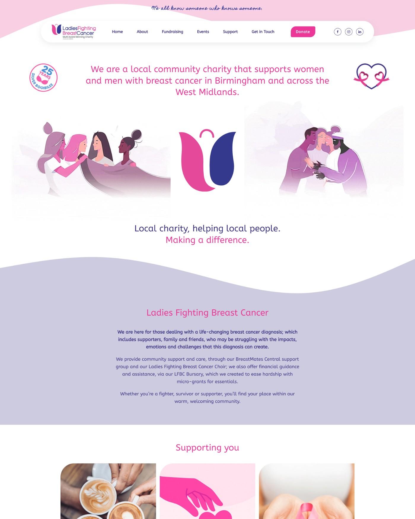 Ladies Fighting Breast Cancer website