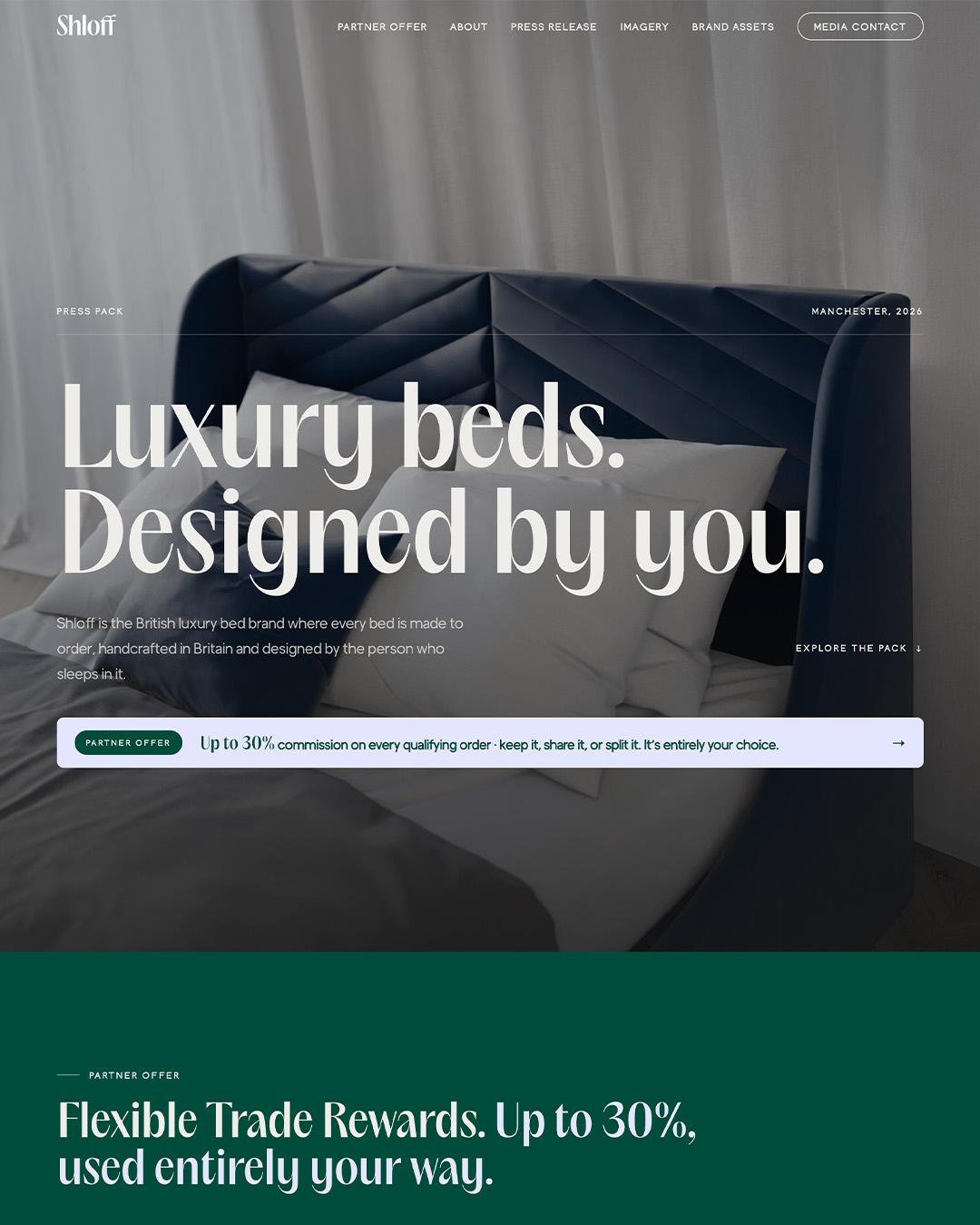Shloff Press Pack website