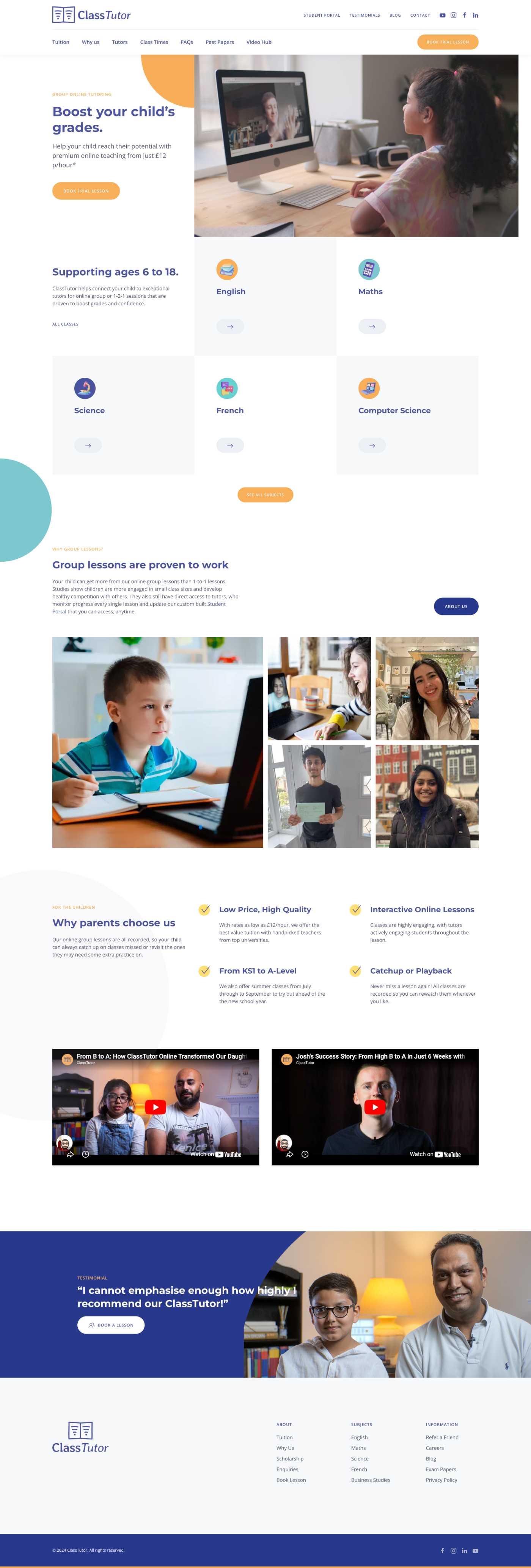 Class Tutor — Corporate