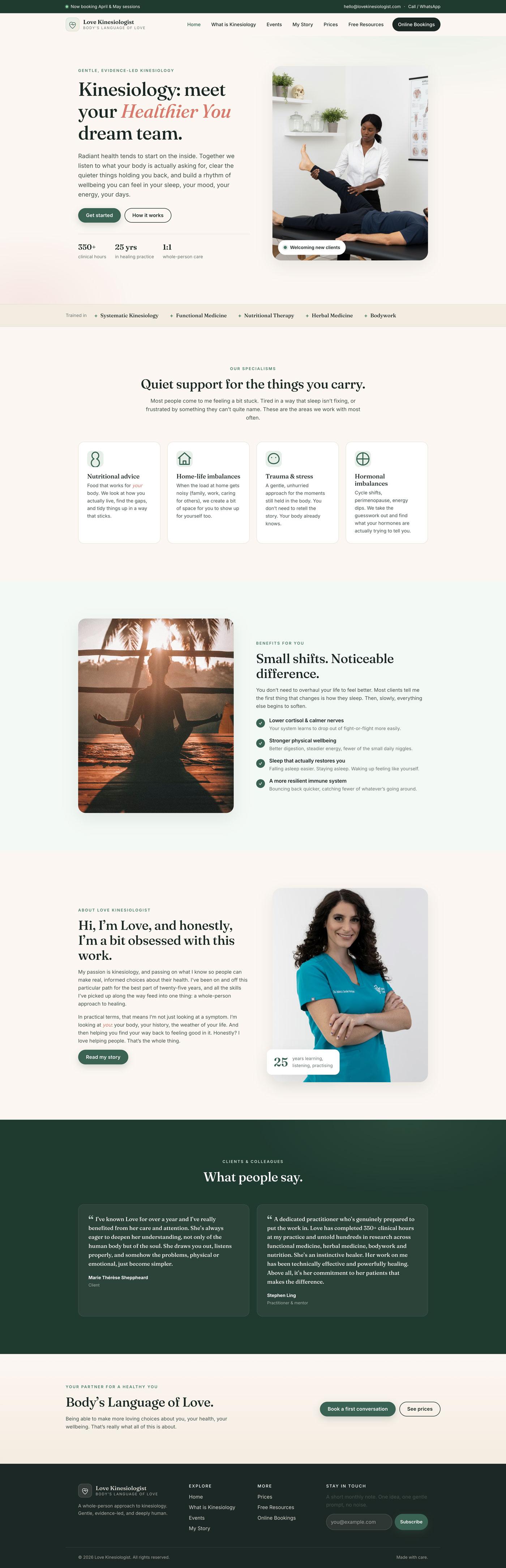 Love Kinesiologist — Local Business